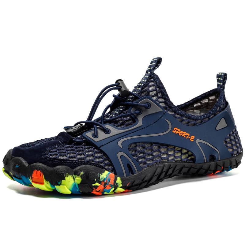 ZAPATILLA OUTDOOR AZUL ACUATICA SECADO RAPIDO ANTIDESLIZANTE