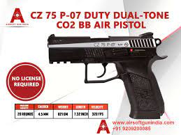 PISTOLA DE CO2 CZ 75 P-07 DUTY ASG